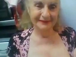 Old Granny Flashes her Boobs on Webcam - More at cuntcams.net